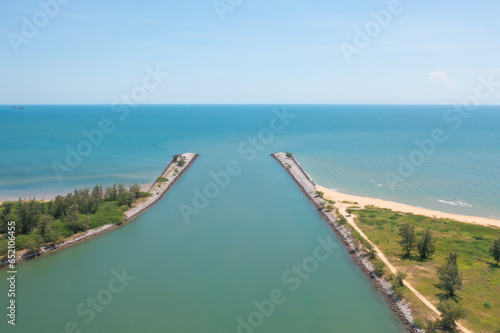 Wallpaper Mural Aerial view of clear blue turquoise seawater, Andaman sea in Phuket island in summer season, Thailand. Water in ocean pattern texture wallpaper background. Torontodigital.ca