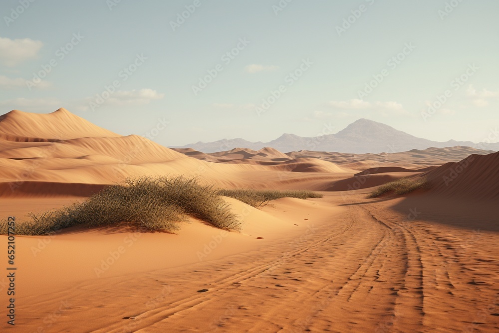 desert sand dunes, Generative AI