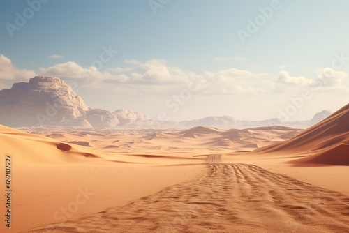 desert sand dunes, Generative AI