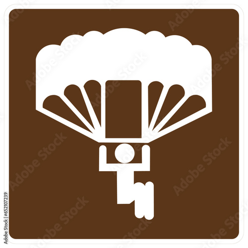 parapente, icono, vector, símbolo, silueta, ilustración, señal, café, pictograma, zona de pesca, turístico, señales, imagen, indicar, norma, aviso, anuncio, estándar, información, dirección