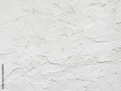 White Concrete wall being plastered for texture background, abstract.