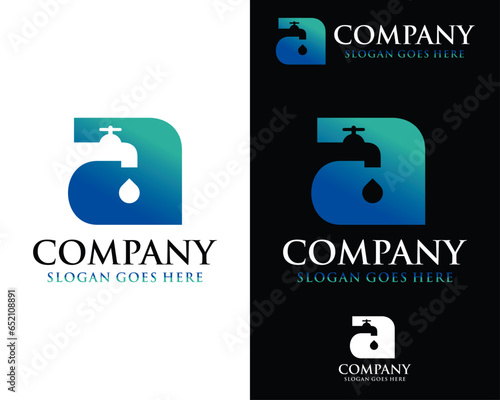 letter a faucet logo