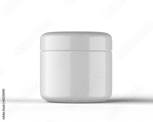 white plastic container for yogurt