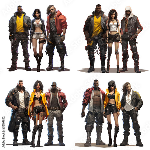 Cyberpunk Style Character References - The Cyberpunk Stylized Collection