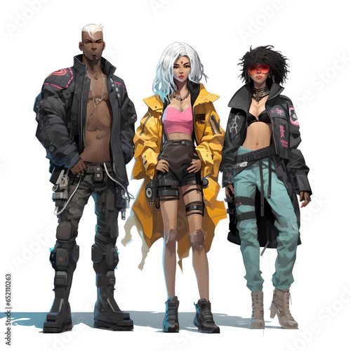 Cyberpunk Style Character References - The Cyberpunk Stylized Collection
