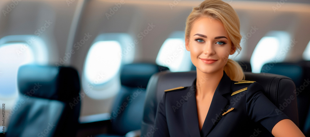 Elegance at Altitude: A Seductive Portrait of an Airline Hostess Elegance at Altitude: A Seductive Portrait of an Airline Hostess