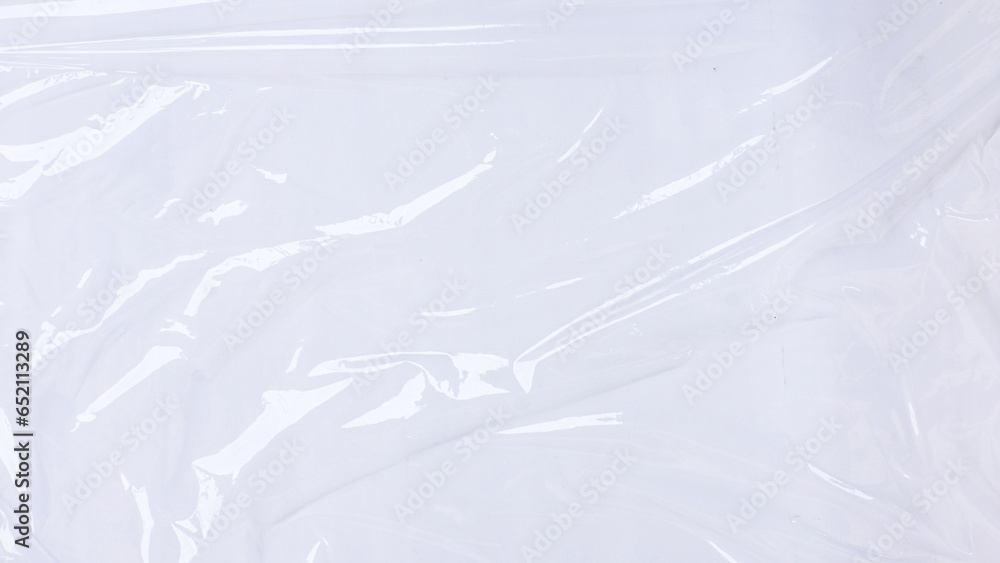 wrinkled plastic texture paper background isolated on white - obrazy, fototapety, plakaty 
