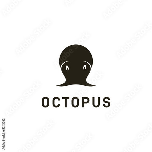 Octopus Silhouette logo design inspiration