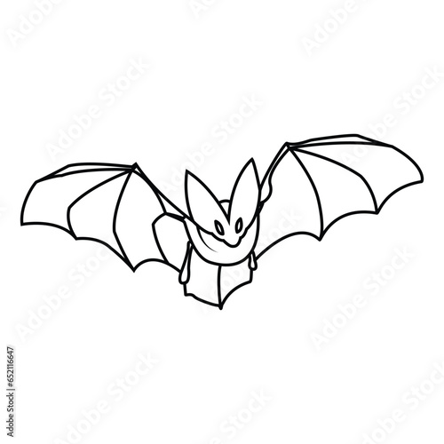 Halloween bat out line ar