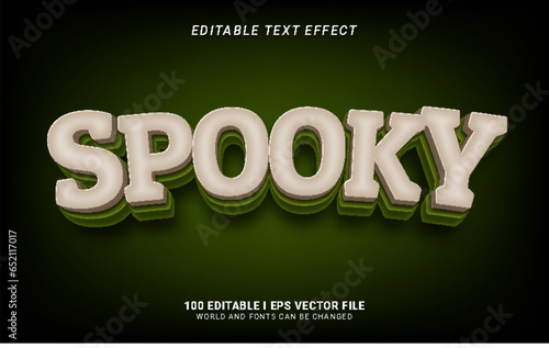 Fototapeta Naklejka Na Ścianę i Meble -  spooky 3d style text effect