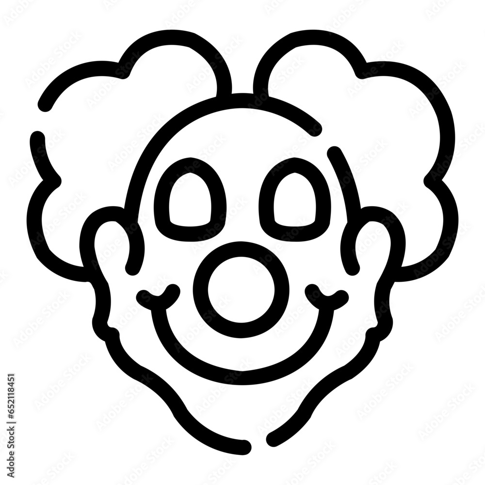 clown Line Icon clown Line Icon