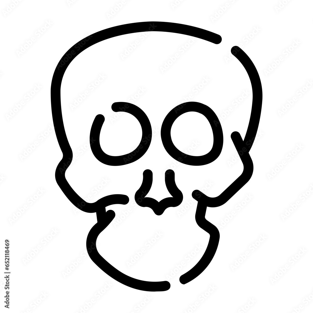 Obraz premium skull Line Icon