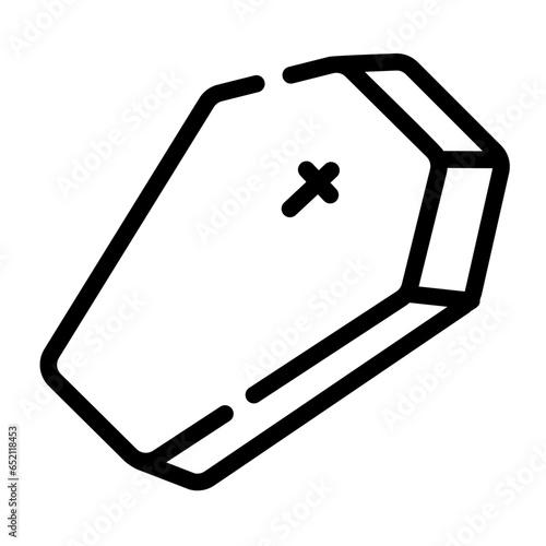 coffin Line Icon
