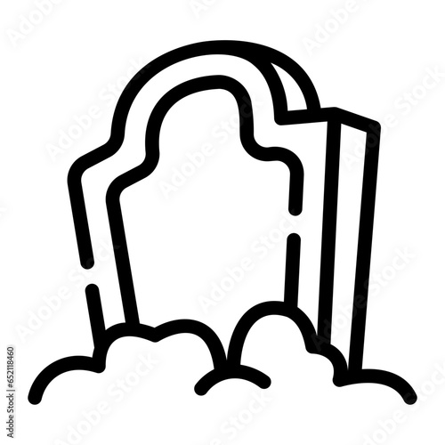 grave Line Icon