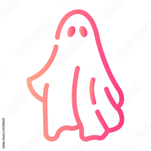 ghost Line Gradient Icon