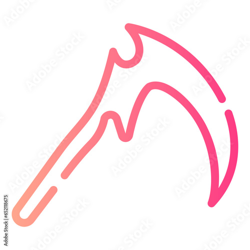 scythe Line Gradient Icon