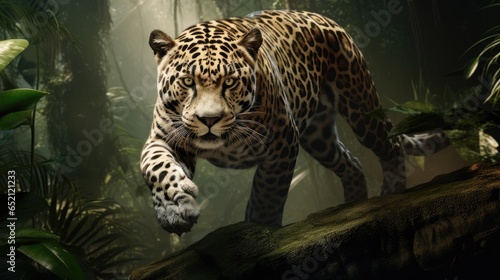 leopard on the rock © grocery store design