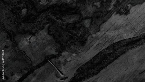 Old Knotted Wood, Weathered, Rotten, Cracked, Bleached and Stained Charcoal Black, Grunge Texture.