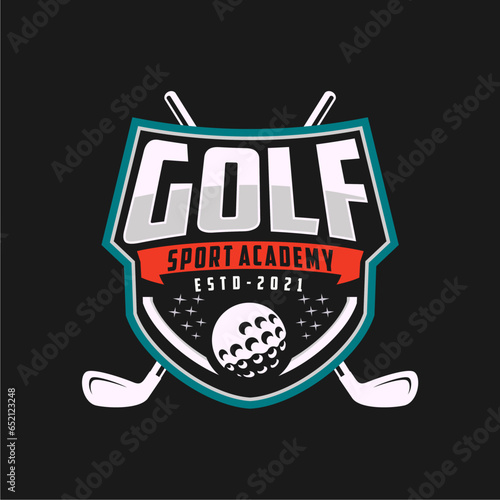 Modern professional golf template logo design for golf club