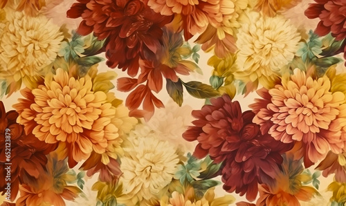 Vintage Floral Fabric Pattern
