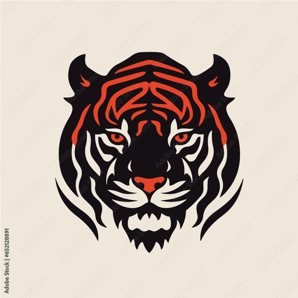 logo of tiger, vector art logo of tiger, vector art