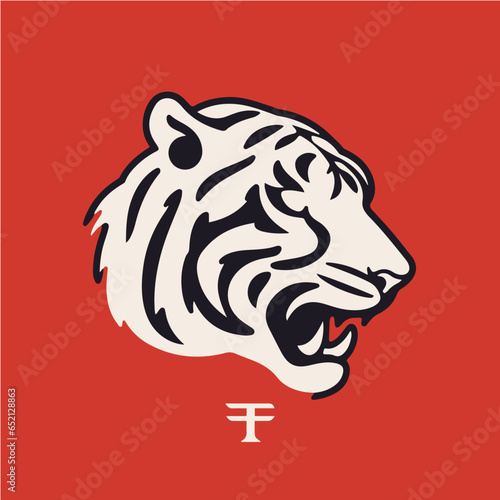 logo of tiger, vector art