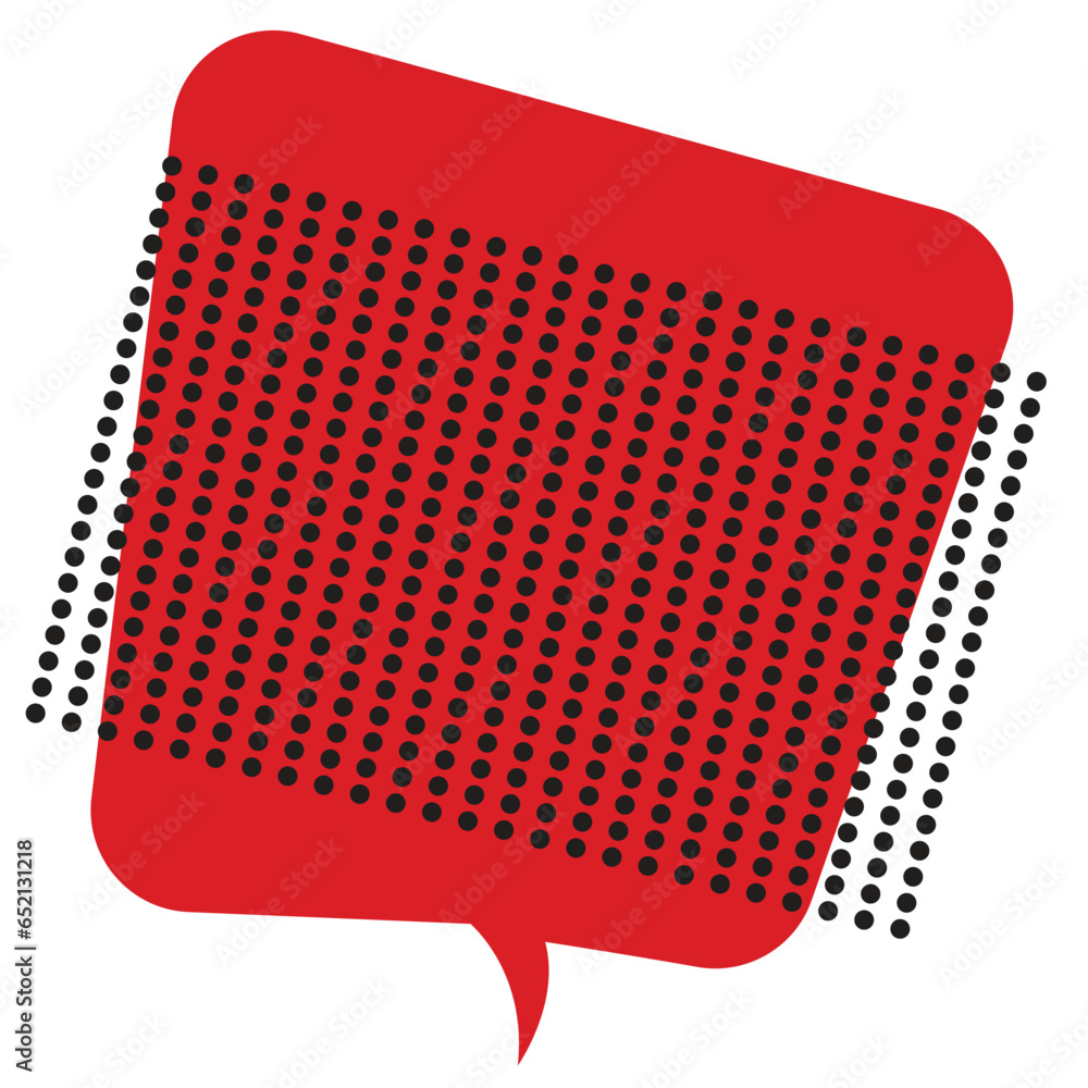 Conversation box with dotted pattern Conversation box with dotted pattern