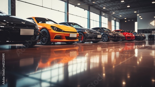 Cars line up, AI generated Image