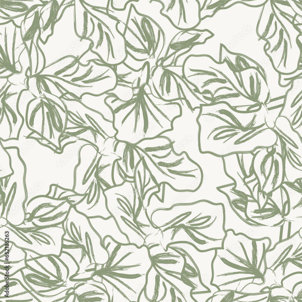 custom made wallpaper toronto digitalNeutral Colour Abstract Floral Seamless Pattern Design