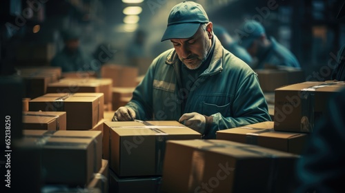 man working in a factory © grocery store design