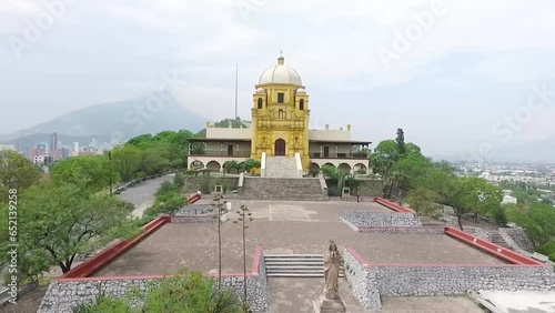 obispado de monterrey grabado con drone 6, zoom out  photo