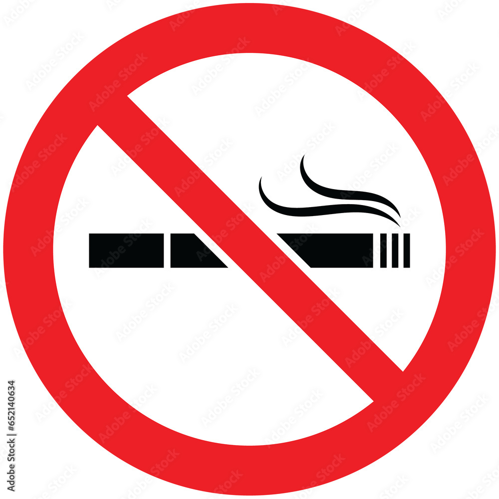 Digital png illustration of no smoking sign on transparent background Digital png illustration of no smoking sign on transparent background