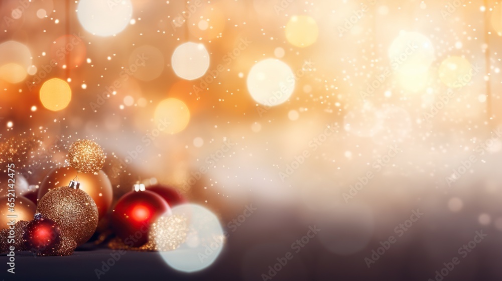 a group of christmas ornaments sitting on top of a table. generative ai a group of christmas ornaments sitting on top of a table. generative ai