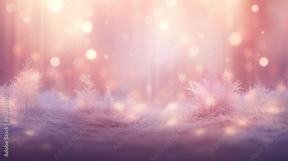 a blurry photo of a snow covered ground with snow flakes. generative ai a blurry photo of a snow covered ground with snow flakes. generative ai