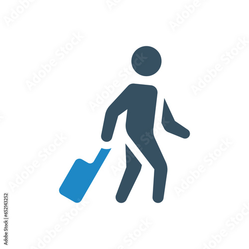 traveller icon vector illustration