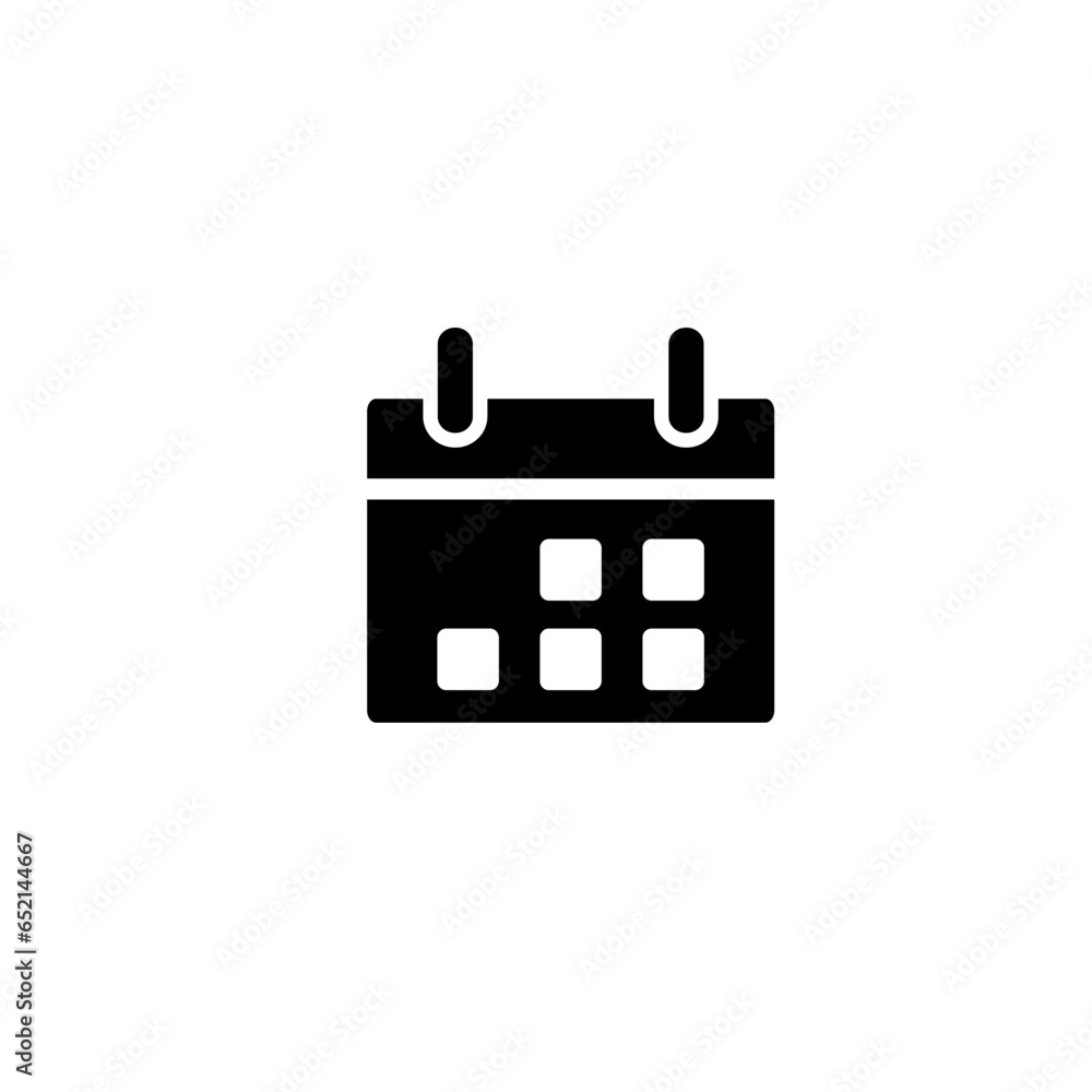 Date calendar vector icon logo design template Date calendar vector icon logo design template