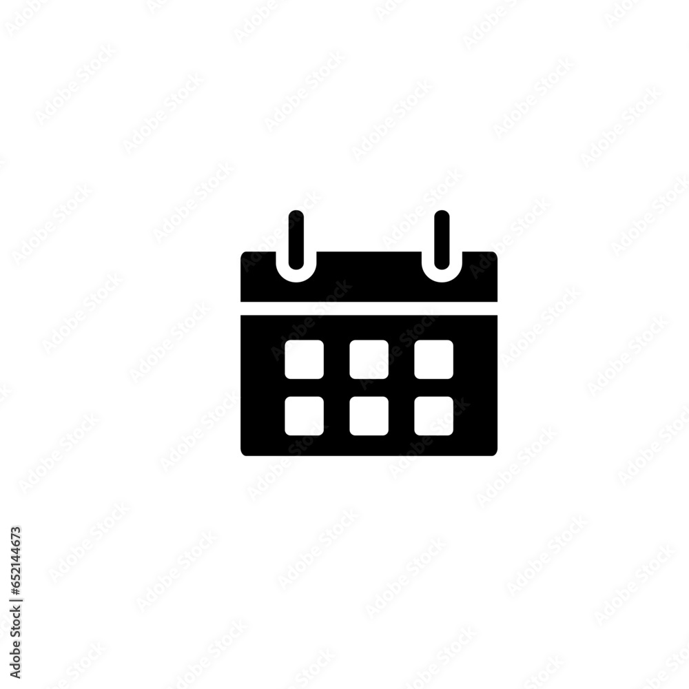 Date calendar vector icon logo design template Date calendar vector icon logo design template