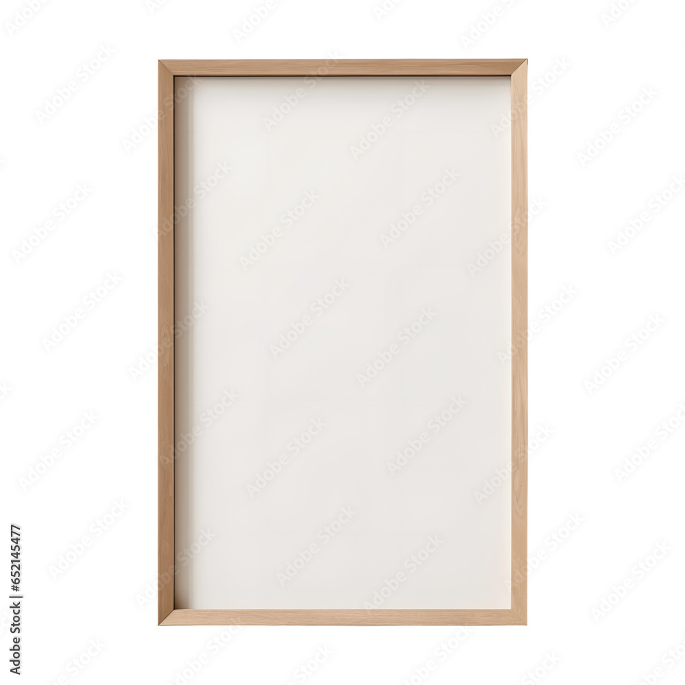Wooden Frame Isolated on Transparent Background Wooden Frame Isolated on Transparent Background