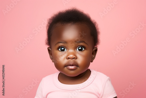 Studio portrait of cute little baby infant smiling on different colours background