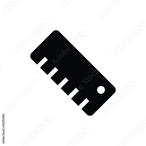 Ruler tool length vector icon
