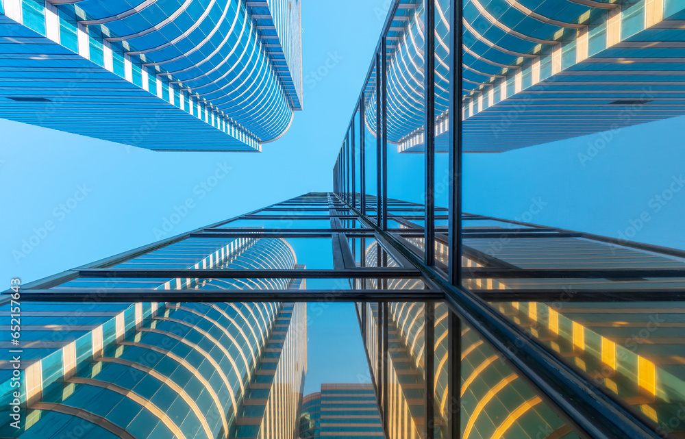 Exterior of modern architecture. Building abstract background