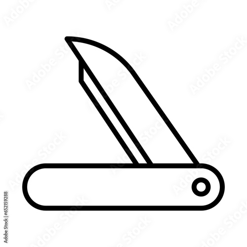 grafting knife icon in line style