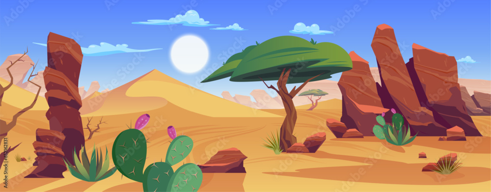 Desert Life Horizontal Composition