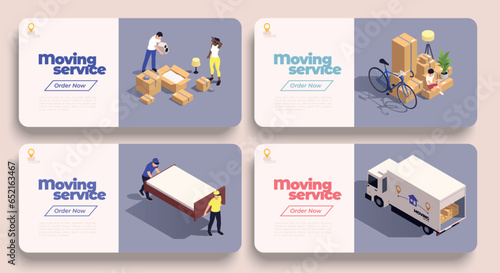 Relocation Service Isometric