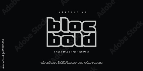 bold font modern typography for decoration, logo, party poster, t shirt, book, card, sale banner, printing on fabric, stamp. Cool alphabet. Trendy typeface. vector 10 eps