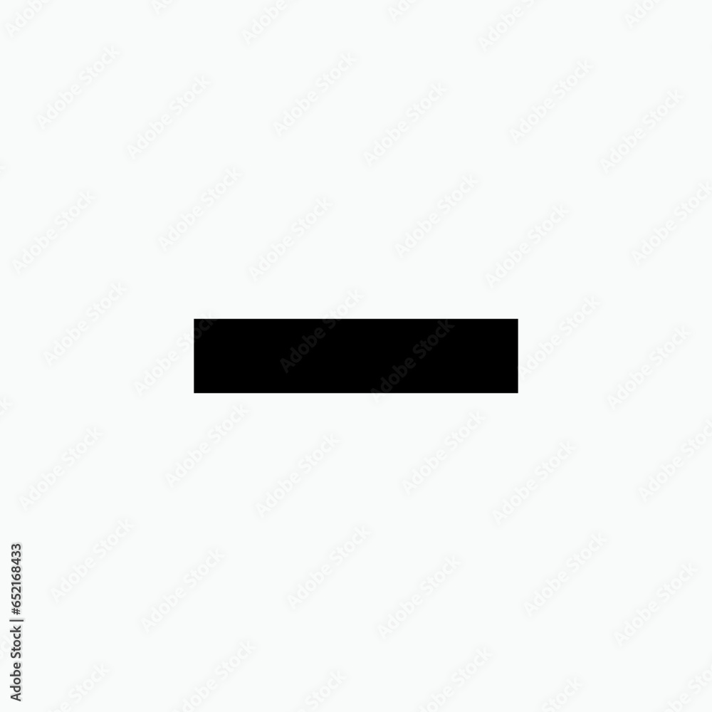 Minus Icon. Decrease Symbol - Vector Illustration In Glyph Style for Design and Websites, Presentation or Application. Minus Icon. Decrease Symbol - Vector Illustration In Glyph Style for Design and Websites, Presentation or Application.