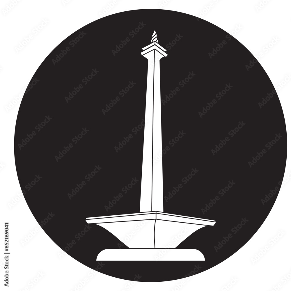 Fototapeta premium Monas monument icon,
