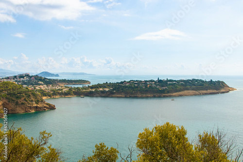 Landscape of Procida island from Vivara