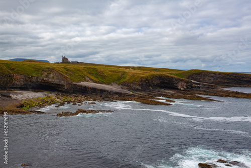 Classiebawn Castle (Mullaghmore Castle) on the coast in Ireland photo