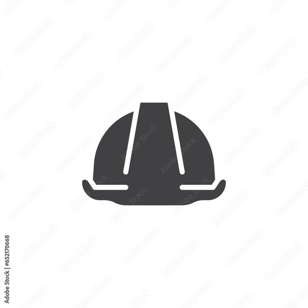 Obraz na plátně Safety helmet vector icon